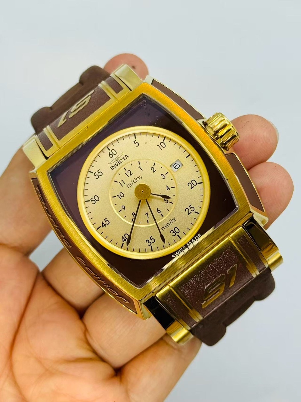 Invicta S1 Rally 12598 Men’s Swiss Made Quartz 41mm Watch New Battery Runs - Picture 6 of 12